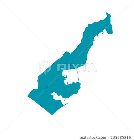 Map of Monaco, sign silhouette. World Map Globe. Vector Illustration isolated on white background. Europe continent Map of Monaco, sign silhouette. World Map Globe. Vector Illustration isolated on white background. Europe continent 135385819