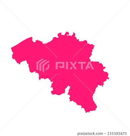 Map of Belgium, sign silhouette. World Map Globe. Vector Illustration isolated on transparent background. Europe continent Map of Belgium, sign silhouette. World Map Globe. Vector Illustration isolated on transparent background. Europe continent 135385875
