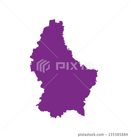 Map of Luxembourg, sign silhouette. World Map Globe. Vector Illustration isolated on white background. Europe continent Map of Luxembourg, sign silhouette. World Map Globe. Vector Illustration isolated on white background. Europe continent 135385884