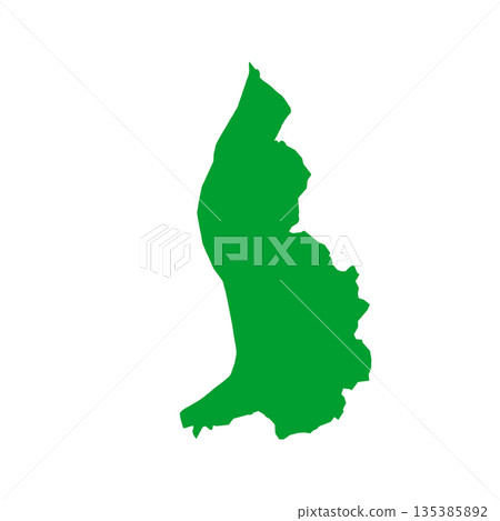 Map of Liechtenstein, sign silhouette. World Map Globe. Vector Illustration isolated on white background. Europe continent Map of Liechtenstein, sign silhouette. World Map Globe. Vector Illustration isolated on white background. Europe continent 135385892