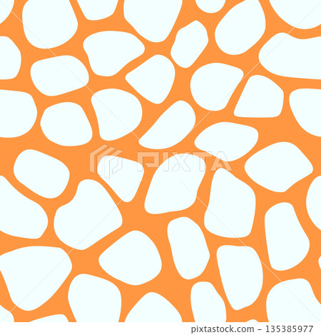 Abstract modern giraffe seamless pattern. Animals trendy background. Colorful decorative vector stock illustration for print, card, postcard, fabric, textile. Modern ornament of stylized skin 135385977