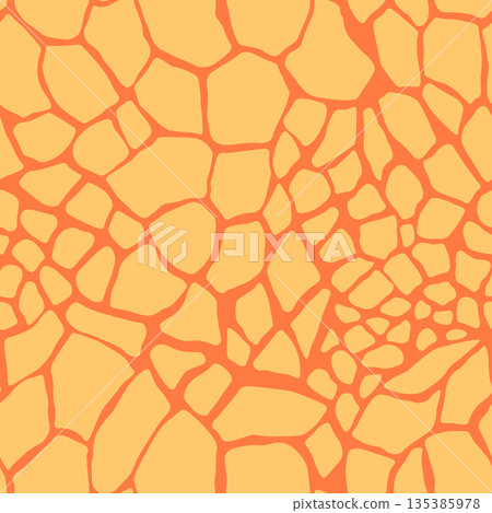 Abstract modern giraffe seamless pattern. Animals trendy background. Colorful decorative vector stock illustration for print, card, postcard, fabric, textile. Modern ornament of stylized skin 135385978
