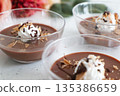 Homemade chocolate mousse for Valentine's Day 135386659