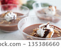 Homemade chocolate mousse for Valentine's Day 135386660