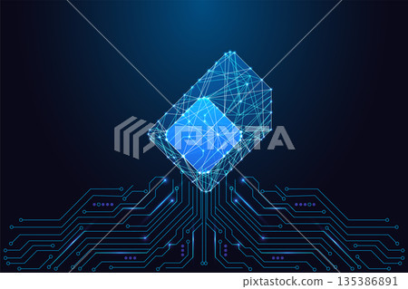 Digital SIM Card Tech. Mobile Connectivity, Telecom Network. Secure Communication Vector Digital SIM Card Tech. Mobile Connectivity, Telecom Network. Secure Communication Vector 135386891