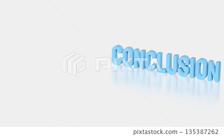 Business Conclusion Concept with Final Decision and Summary Result 3d render. 135387262