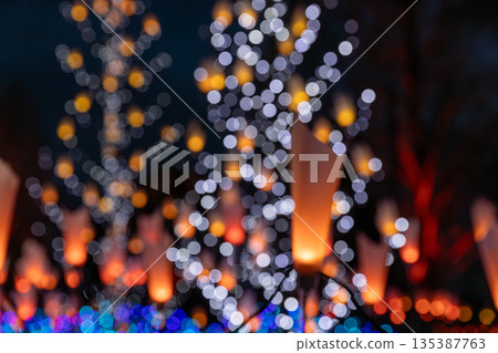 winter night illumination 135387763