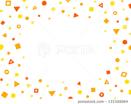 Orange and yellow cute pattern illustration background Orange and yellow cute pattern illustration background 135388064