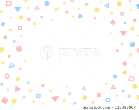 色彩繽紛的可愛圖案插圖背景 135388067