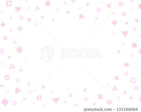 粉紅色可愛圖案插圖背景 135388069