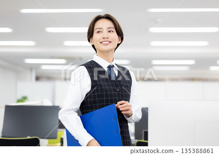身著職業制服的女士肖像 135388861