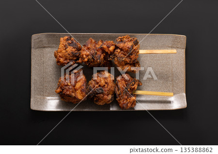 Black Fried Chicken Stick (Miso) 135388862