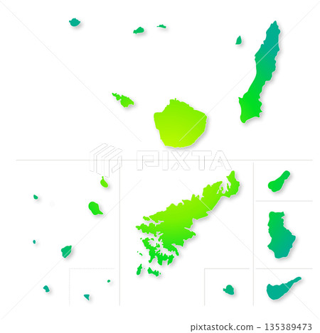 Kagoshima prefecture remote island map 135389473