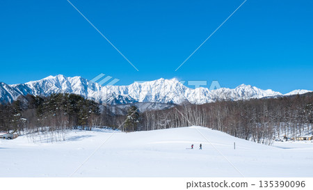 Nakayama Plateau Snow Trekking (View of the Northern Alps) Nakayama Plateau Snow Trekking (View of the Northern Alps) 135390096