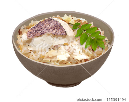 海鯛魚飯（蓋飯） 135391494