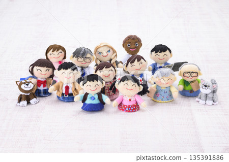 People of all races, generations and professions 135391886