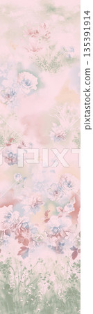 Diverse Delicate Floral And Decorative Pattern Designs In Soft Tones Diverse Delicate Floral And Decorative Pattern Designs In Soft Tones 135391914