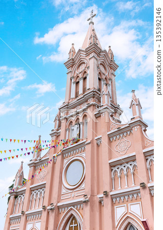 Danang Cathedral (Pink Cathedral) in Vietnam Danang Cathedral (Pink Cathedral) in Vietnam 135392146