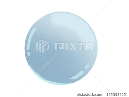 藍色球體PNG素材 135392325