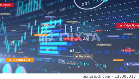 Displaying analytics UI in web interface, tracking bar charts, candlestick signals, pop-up alerts Displaying analytics UI in web interface, tracking bar charts, candlestick signals, pop-up alerts 135393318