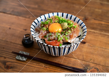 Pickled seafood bowl 135394082