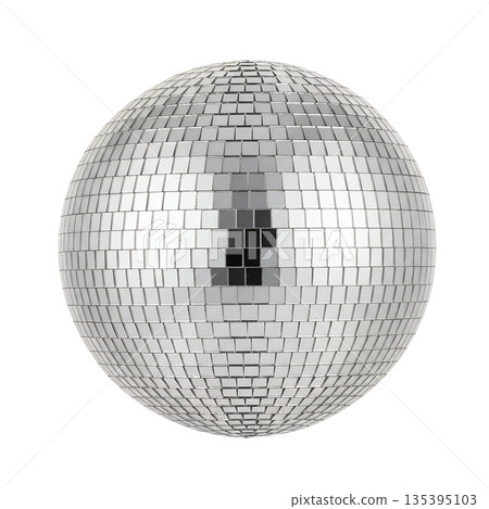 Silver mirror ball 135395103