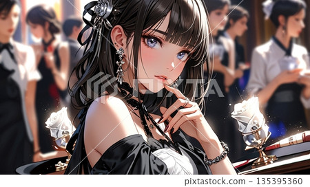 Generative AI Beautiful Woman 135395360