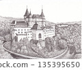 European castle 135395650