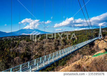 Mishima Skywalk and Mount Fuji [Mishima City, Shizuoka Prefecture] 135395876