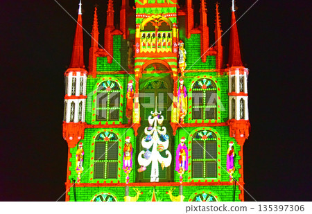 主題樂園聖誕燈飾 135397306