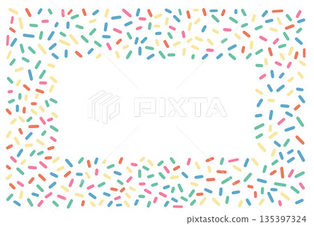 Candy Sprinkle Frame Candy Sprinkle Frame 135397324