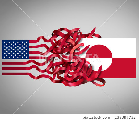 Greenland And US Concept 135397732
