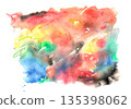 Colorful abstract background paint with watercolor paint 135398062