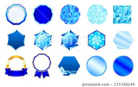 冷卻和酷炫的圖像抽象圖形插圖材料 135398244