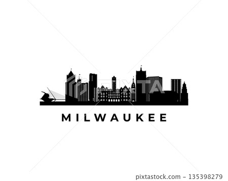 Vector Milwaukee skyline.  135398279