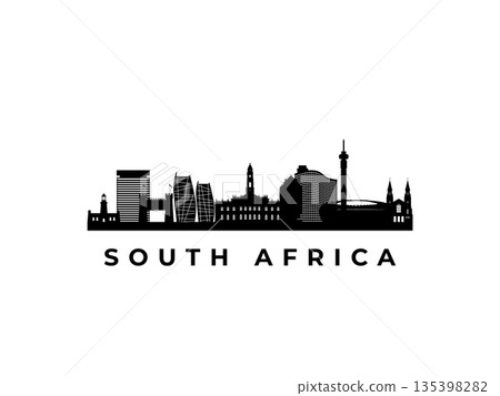 Vector South Africa skyline. Vector South Africa skyline. 135398282