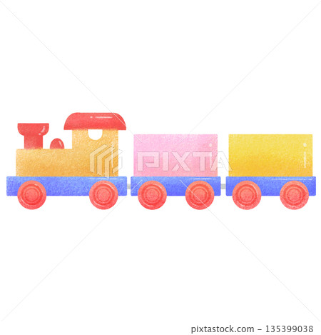 彩色玩具火車 彩色玩具火車 135399038