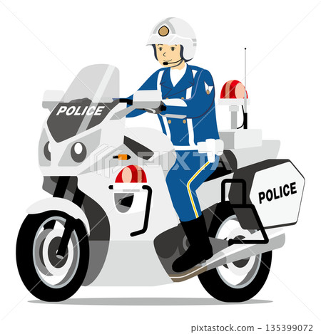 白色摩托車,警察,警察,警務人員,巡邏,鎮壓 白色摩托車,警察,警察,警務人員,巡邏,鎮壓 135399072