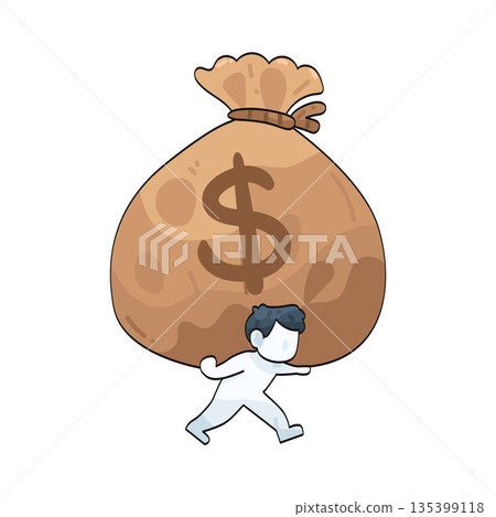 illustration of Tax Burden illustration of Tax Burden 135399118