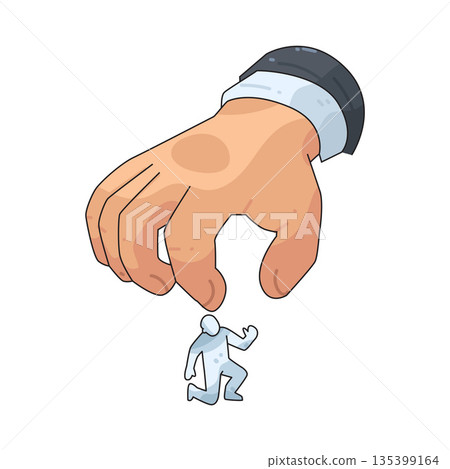 illustration of Power Abuse 135399164