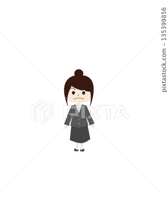 身穿制服的辦公室職員(生氣) 身穿制服的辦公室職員(生氣) 135399856