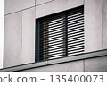 Automatic outside window blinds in a modern private house 135400073