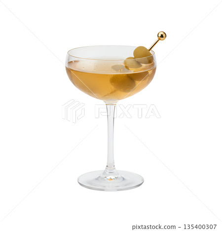 經典馬丁尼雞尾酒佐橄欖 135400307