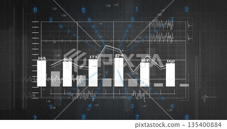 Displaying bar chart with line overlay at dashboard, with sparkline waveforms and rectangles Displaying bar chart with line overlay at dashboard, with sparkline waveforms and rectangles 135400884