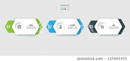 Infographic template business concept with step. 135401433