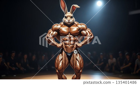 Bodybuilding Rabbit② 135401486