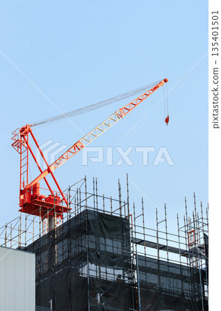 Building Construction site crane Building Construction site crane 135401501