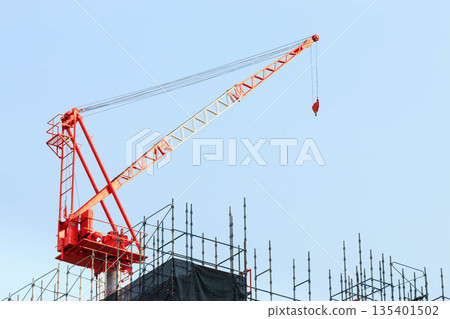Building Construction site crane Building Construction site crane 135401502