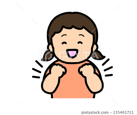 欣喜若狂的(揮拳)亞洲女孩 欣喜若狂的(揮拳)亞洲女孩 135401721