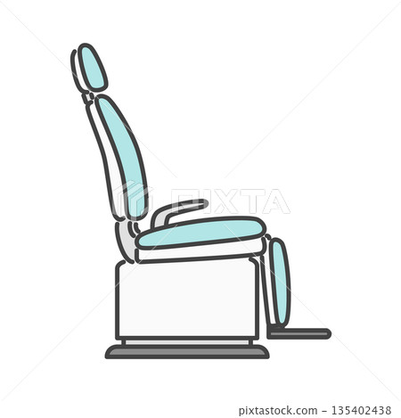 附折疊腳踏的牙科椅，單幅圖 135402438